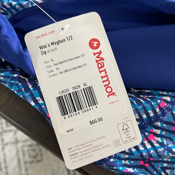 Marmot 1/4 zip pullover - Picture 3 of 3